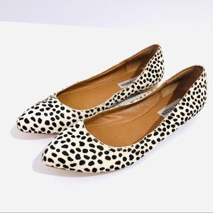 Steve Madden Calf Hair Animal Print Ballet Flats